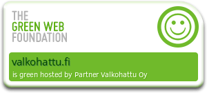 Green Web Foundation -merkki ilmoittaa, että Valkohattu.fi on ylläpidetty vihreästi