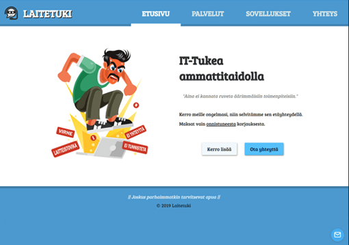 laitetuki.fi-verkkosivusto