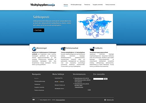 yksityisyydensuoja.fi-verkkosivusto